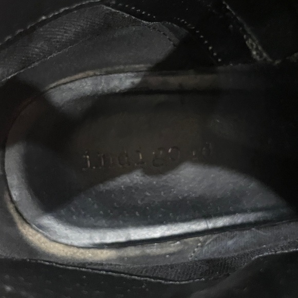 Indigo Black Ankle Boots with Strap Detail - Picture 3 of 4